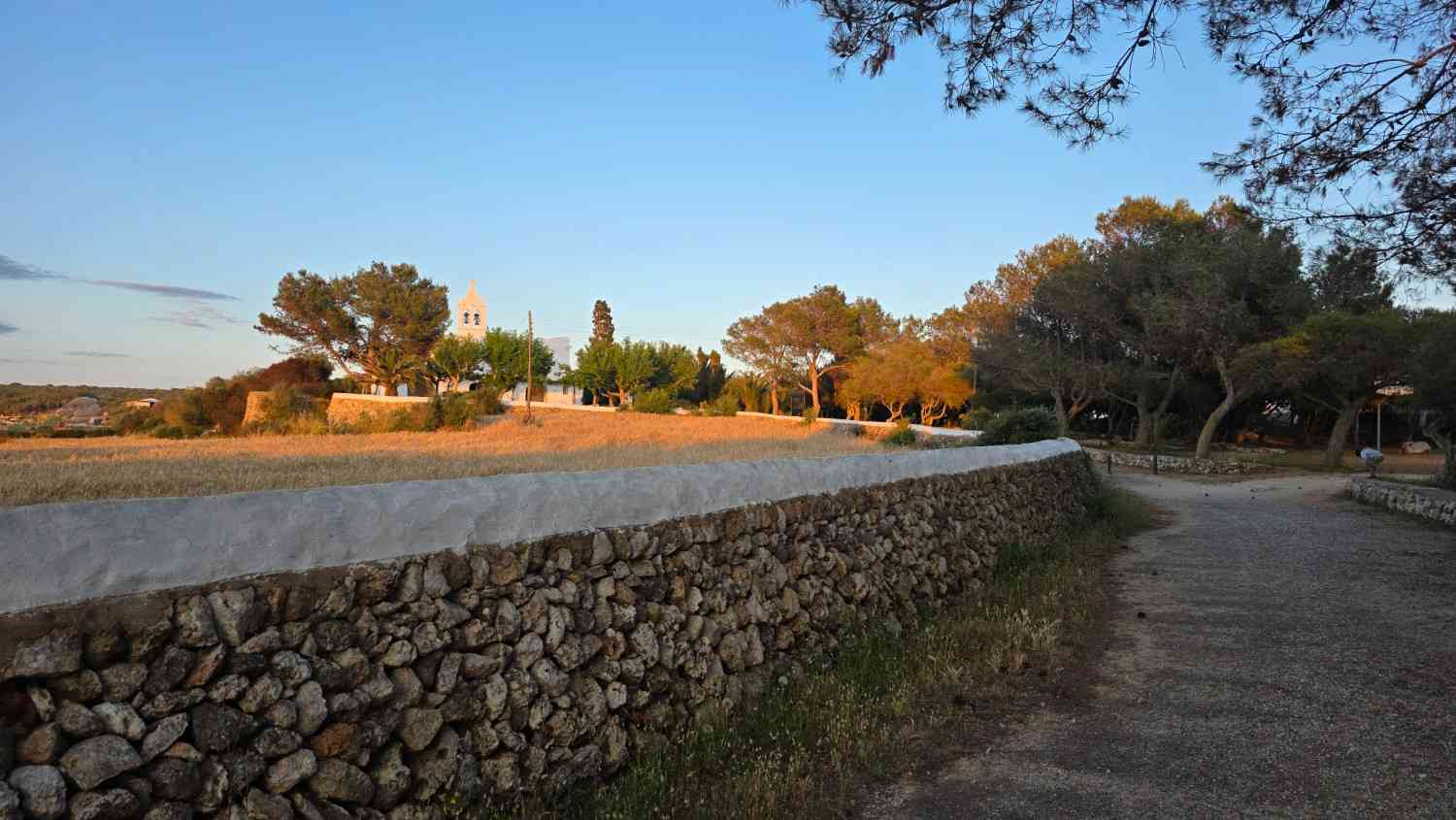 Traditional Menorcan dry stone walls at Sant Joan de Missa