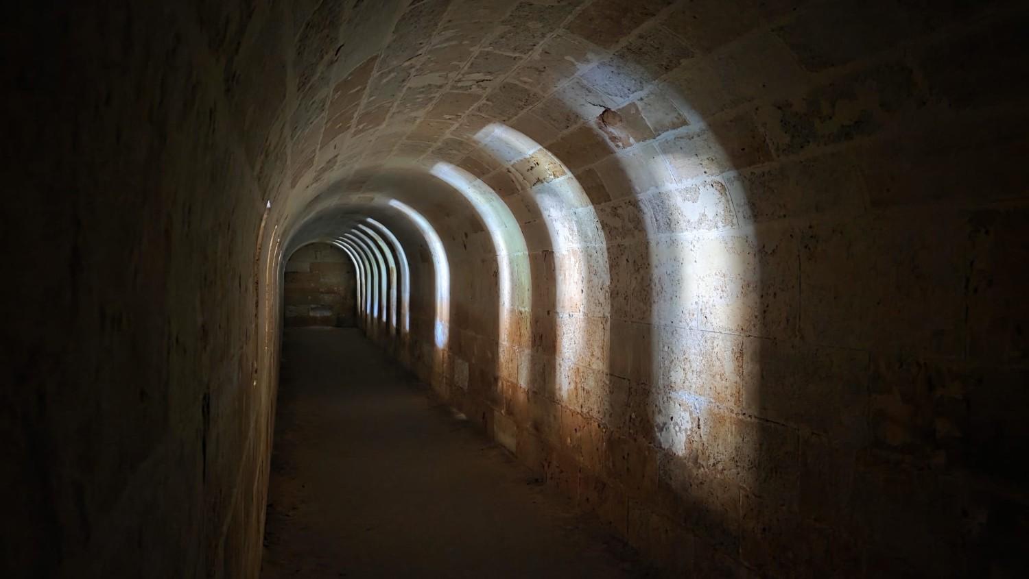 Underground passageways of La Mola Fortress