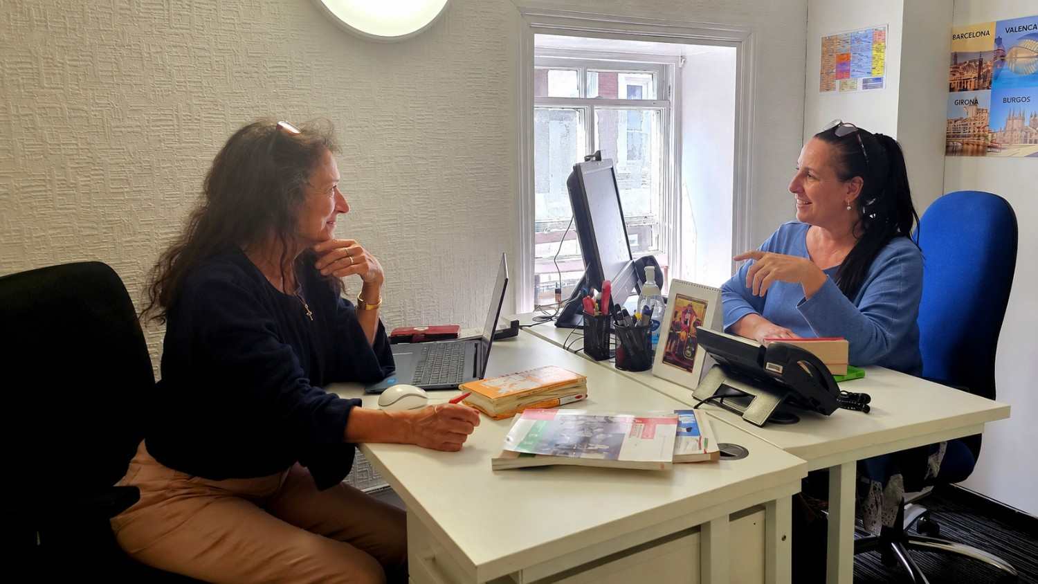 A personalised Business Spanish lesson in progress