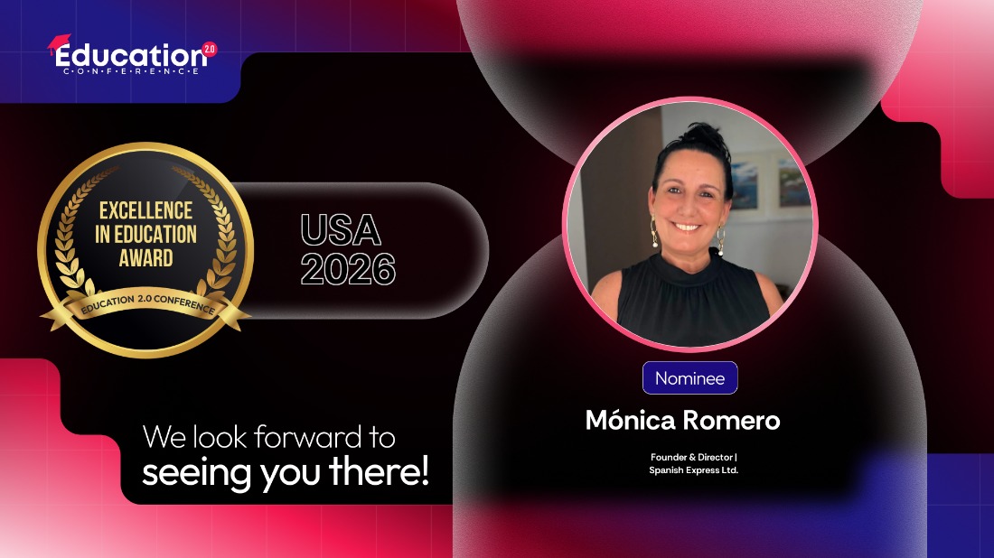 Mónica, winner of the 2026 Excellence in Education Award, Las Vegas