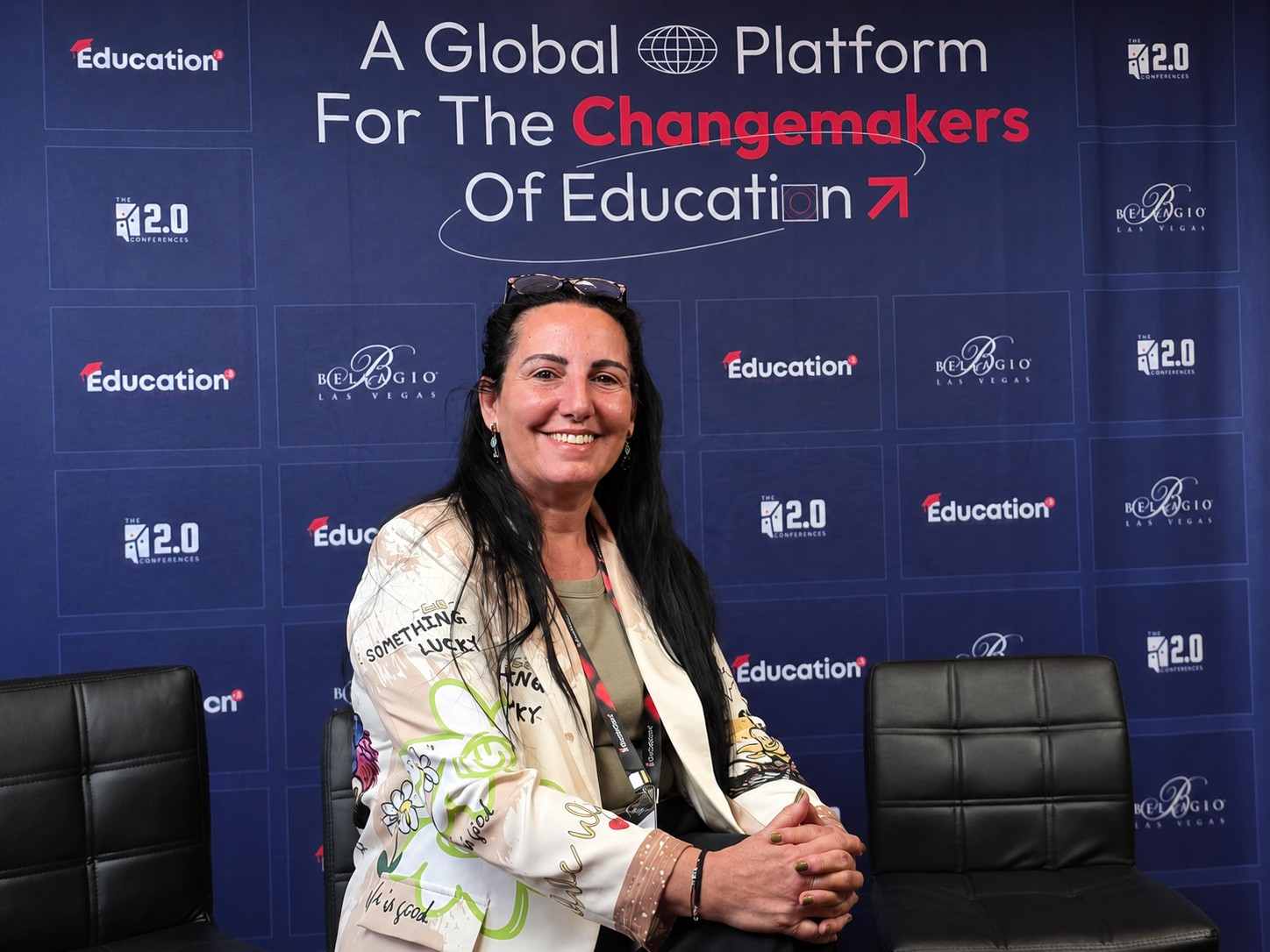 Mónica with fellow educators at the Education 2.0 Conference