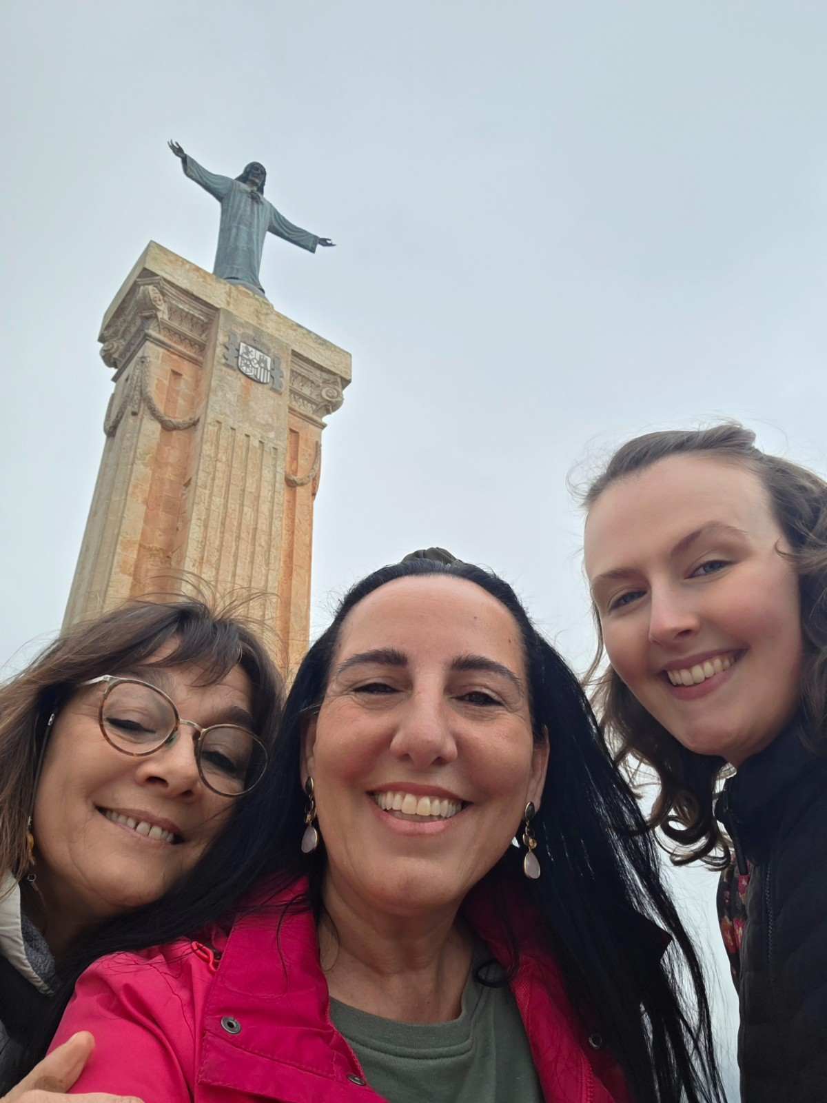 Beneath the Sacred Heart of Jesus on Monte Toro, Menorca's highest point, Es Mercadal